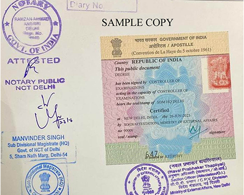 Documents Apostille & Embassy Attestation